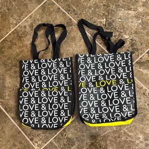 Black and White Love Tote Bags